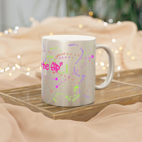 Savour the Sip Graffiti Metallic Mug (Silver\Gold)