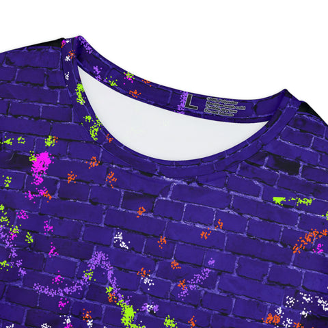 Blurple Graffiti Women's Short Sleeve Shirt