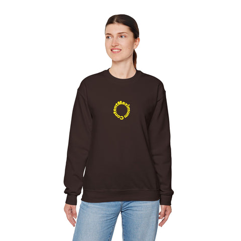 Sunflower 'Maximum Content' Crewneck Sweatshirt — Cozy Embroidered Chest Stitching