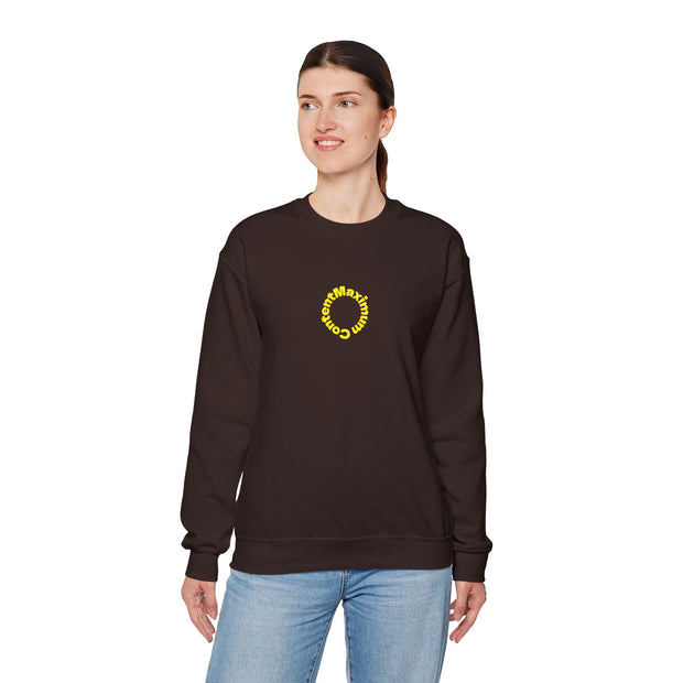 Sunflower 'Maximum Content' Crewneck Sweatshirt — Cozy Embroidered Chest Stitching