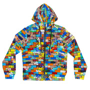 MULTI Graffiti Women’s Full-Zip Light Weight Fashion Jacket