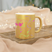 Savour the Sip Graffiti Metallic Mug (Silver\Gold)