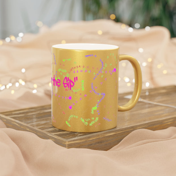 Savour the Sip Graffiti Metallic Mug (Silver\Gold)