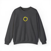 Sunflower 'Maximum Content' Crewneck Sweatshirt — Cozy Embroidered Chest Stitching