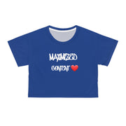 Maximized Content Crop Tee BLU