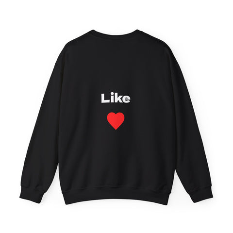 Social Media Maximum Content Crewneck Sweatshirt - Gold Typography Design