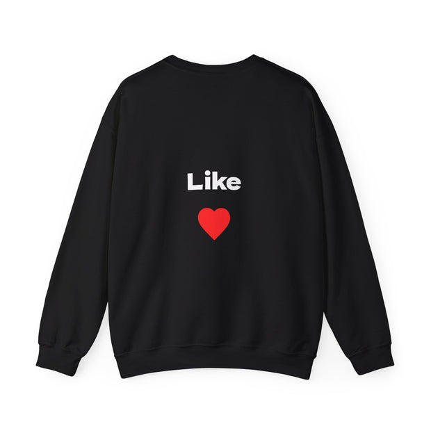 Social Media Maximum Content Crewneck Sweatshirt - Gold Typography Design