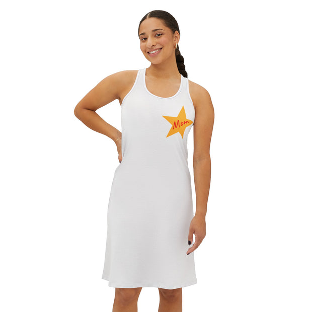 Screen Time Sheriff - Racerback Dress  - White