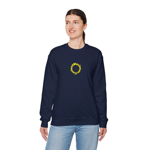 Sunflower 'Maximum Content' Crewneck Sweatshirt — Cozy Embroidered Chest Stitching