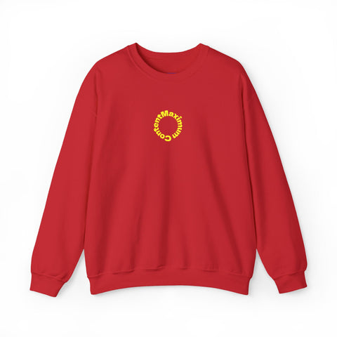 Sunflower 'Maximum Content' Crewneck Sweatshirt — Cozy Embroidered Chest Stitching