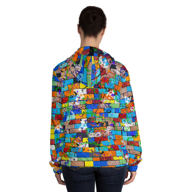 MULTI Graffiti Women’s Full-Zip Light Weight Fashion Jacket