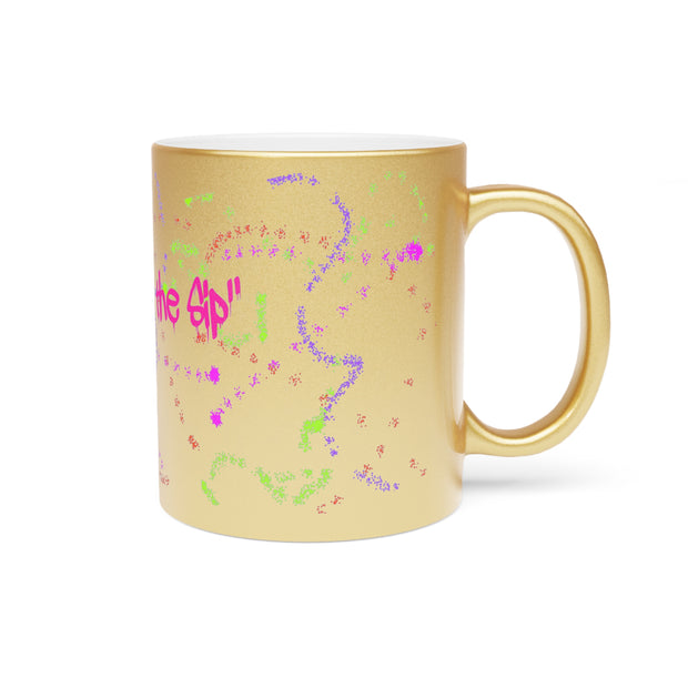 Savour the Sip Graffiti Metallic Mug (Silver\Gold)