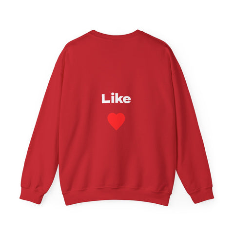 Social Media Maximum Content Crewneck Sweatshirt - Gold Typography Design