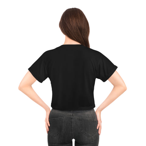 Maximized Content Crop Tee BLK