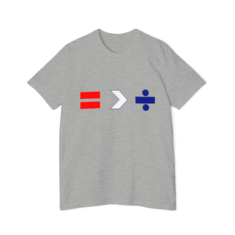 Unisex - Equal Greater Than Divided - Short-Sleeve Jersey T-Shirt