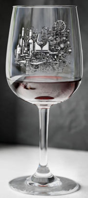 Wine Glass Engraved