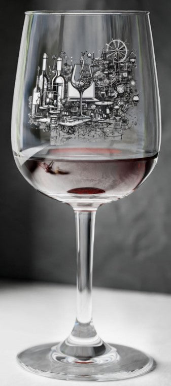 Wine Glass Engraved