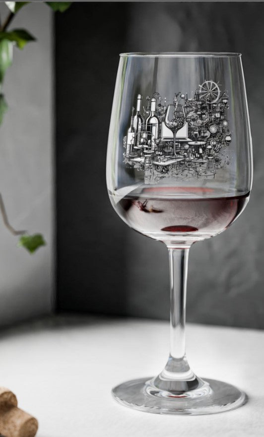 Wine Glass Engraved
