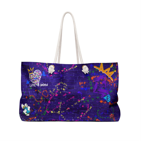 Graffiti Weekender Canvas Tote