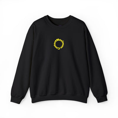 Sunflower 'Maximum Content' Crewneck Sweatshirt — Cozy Embroidered Chest Stitching