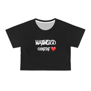 Maximized Content Crop Tee BLK