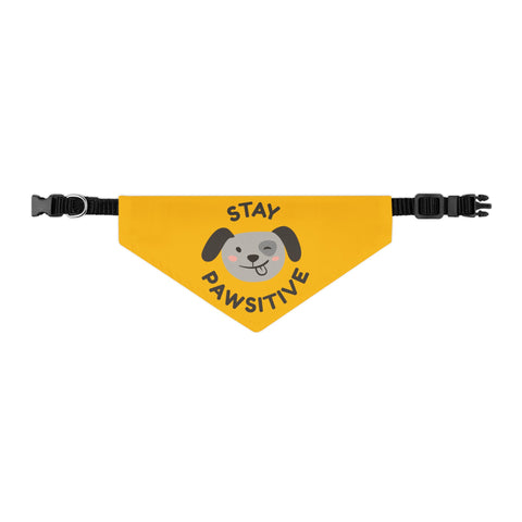 Stay Pawsitive Pet Bandana Collar