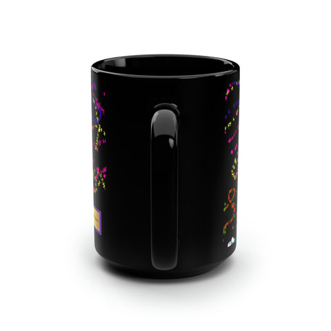 Inhale Exhale Black Mug, 15oz