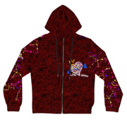 Love Red Brick Graffiti Women’s Full-Zip Light Weight Fashion Jacket