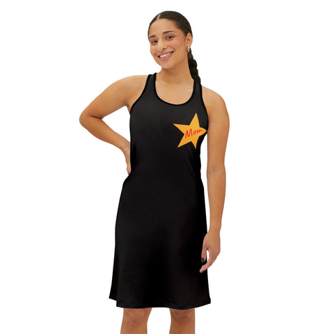 Screen Time Sheriff - Racerback Dress  - Black