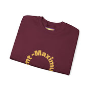 Social Media Maximum Content Crewneck Sweatshirt - Gold Typography Design