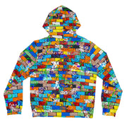 MULTI Graffiti Women’s Full-Zip Light Weight Fashion Jacket