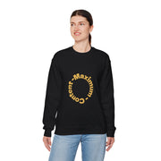 Social Media Maximum Content Crewneck Sweatshirt - Gold Typography Design