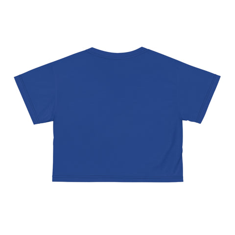 Maximized Content Crop Tee BLU