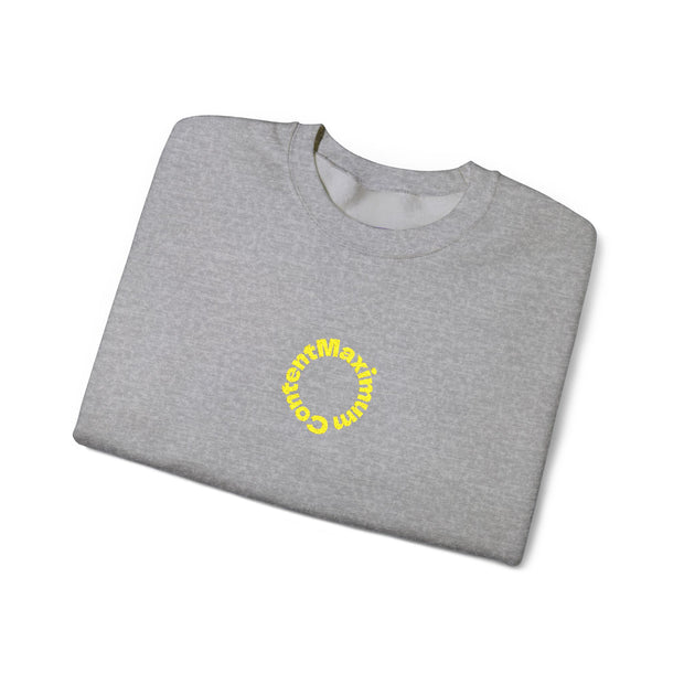 Sunflower 'Maximum Content' Crewneck Sweatshirt — Cozy Embroidered Chest Stitching
