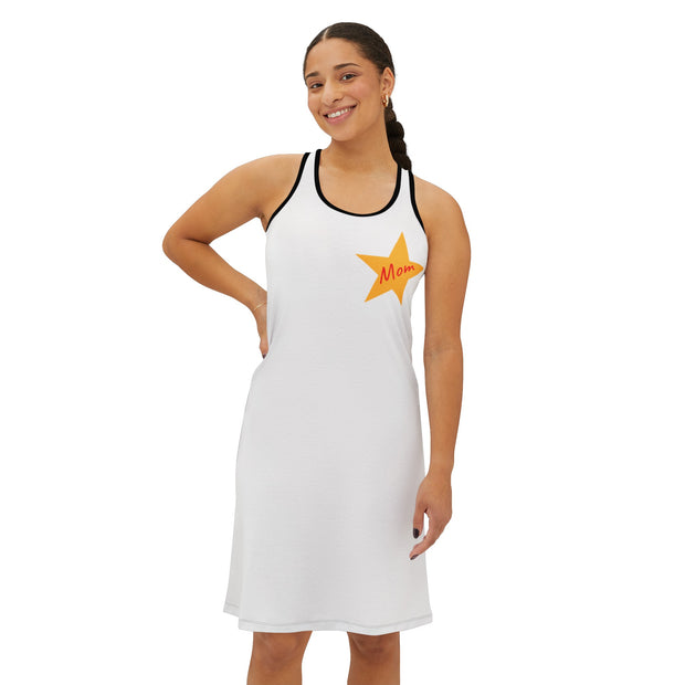 Screen Time Sheriff - Racerback Dress  - White