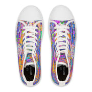 Ice-cream Graffiti Sauce Women's High Top Sneakers