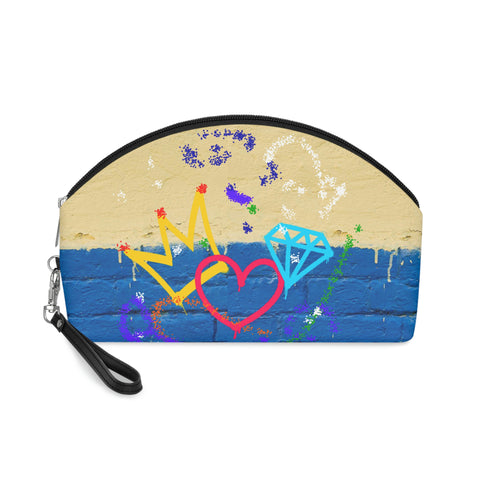 Crowns Love Diamonnds Graffiti Makeup Bag