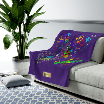 Graffiti Velveteen Plush Blanket