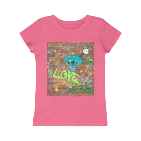 Graffiti Love  Girls Princess Tee - Graffiti Sportswear and Streetwear Fashions  - Jewelzshpere