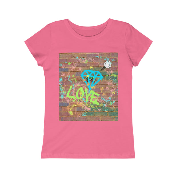 Graffiti Love  Girls Princess Tee - Graffiti Sportswear and Streetwear Fashions  - Jewelzshpere