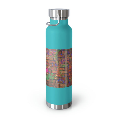 QueenSauce Graffiti Copper Vacuum Insulated Bottle, 22oz