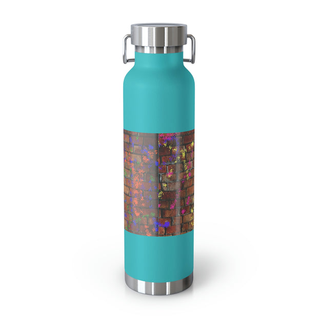 QueenSauce Graffiti Copper Vacuum Insulated Bottle, 22oz