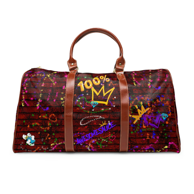 Brick Love Graffiti Weekender Travel Tote