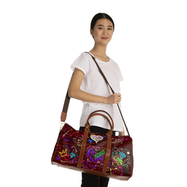 Brick Love Graffiti Weekender Travel Tote