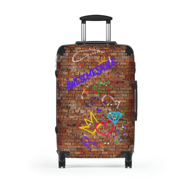 Crowns Love Diamonds  Graffiti Suitcase - Carry-On