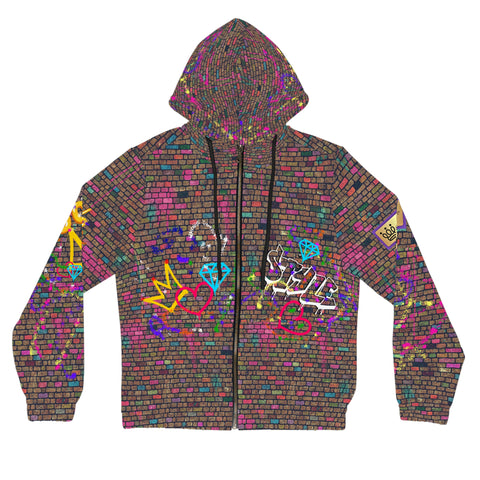 Brickette Graffiti Women’s Full-Zip Hoodie