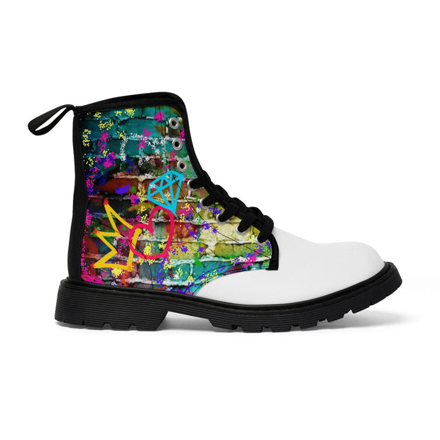 Signature Graffiti Sauce Women's Canvas Boots