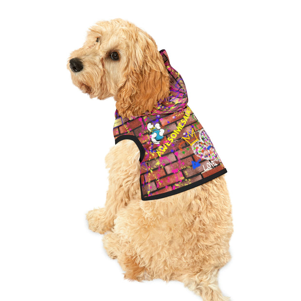 Graffiti K-Brick Dog Hoodie