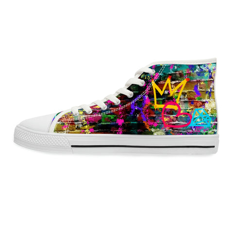 Signature Graffiti Sauce Women's High Top Sneakers