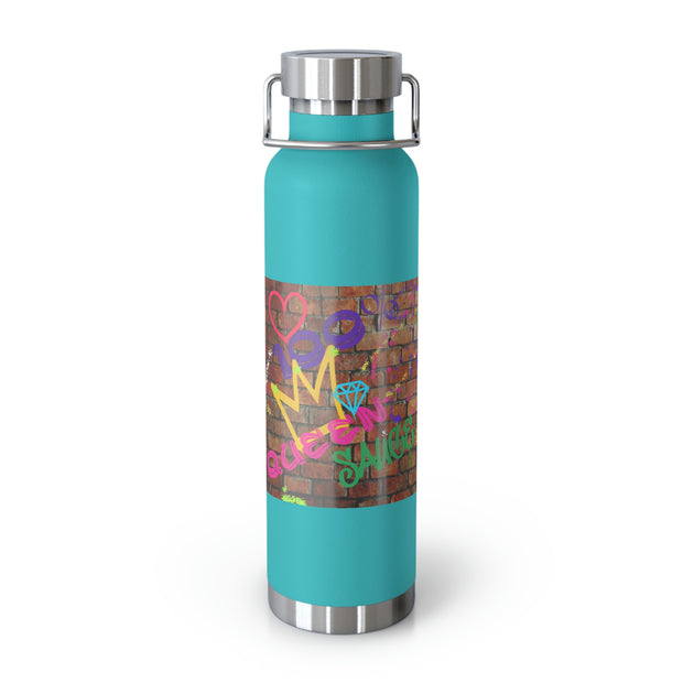 QueenSauce Graffiti Copper Vacuum Insulated Bottle, 22oz